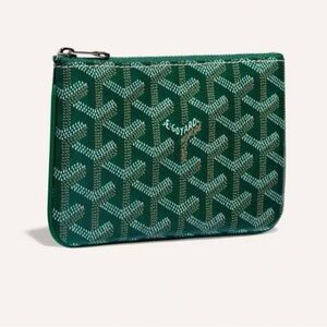 SOLD!! Goyard green senat mini wallet / pouch brand new